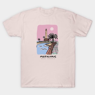 Canary Islands Maspalomas lighthouse Gran Canaria las palmas de Gran Canaria T-Shirt